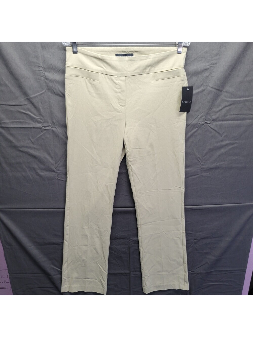 Rekucci Women's Ease in to Comfort Fit Barely Bootcut Stretch Pants Sz 10 - $42